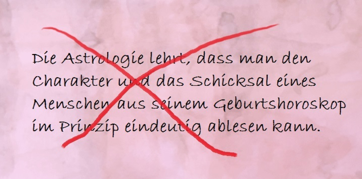 Astrologie-Vorurteil_2. Die Astrologie lehrt, dass man Charakter und Schicksal eines Klienten erfasst